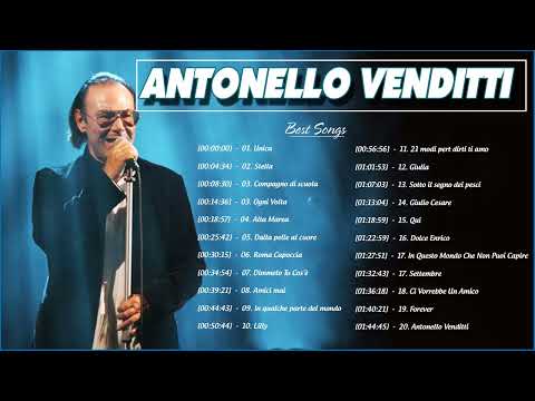 Le 20 migliori canzoni di Antonello Venditti  - Antonello Venditti Canzoni Famose - Canzoni D'amore