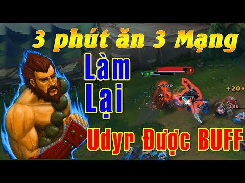 Udyr Làm Lại Được Buff Mạnh 3 Phút Ăn Master Yi 3 Mạng | Trâu Best Udyr