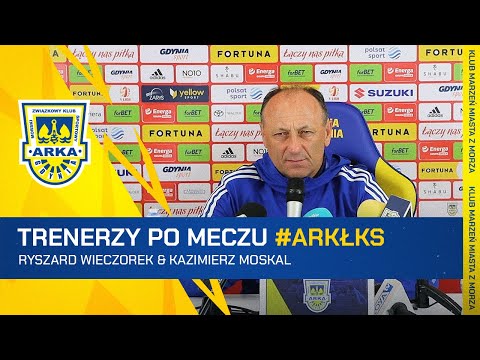 ARKA GDYNIA - ŁKS 1:1. TRENERZY PO MECZU