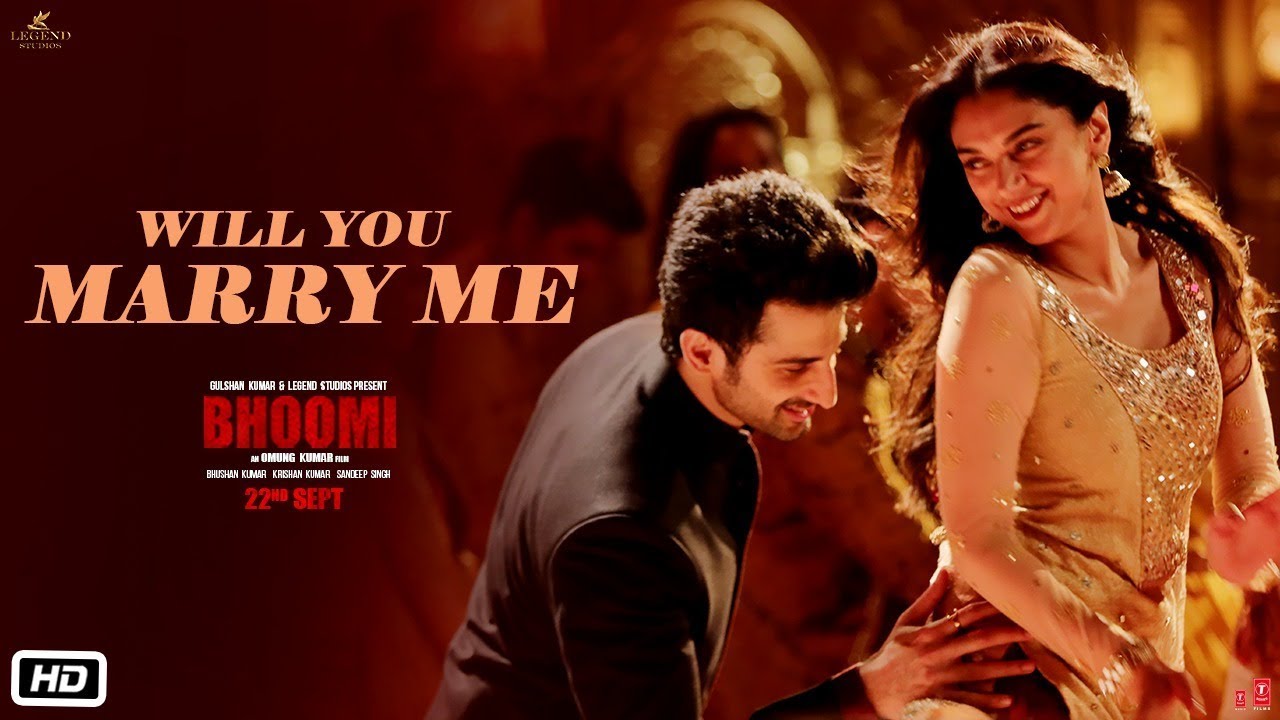 Will You Marry Me Lyrics  | Bhoomi | Sanjay Dutt, Aditi Rao Hydari | Divya Kumar, Jonita Gandhi | Jigar Saraiya, Sachin Sanghvi