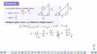 Eğitim Vadisi AYT Geometri 7.Föy Trigonometri Konu Anlatım Videoları