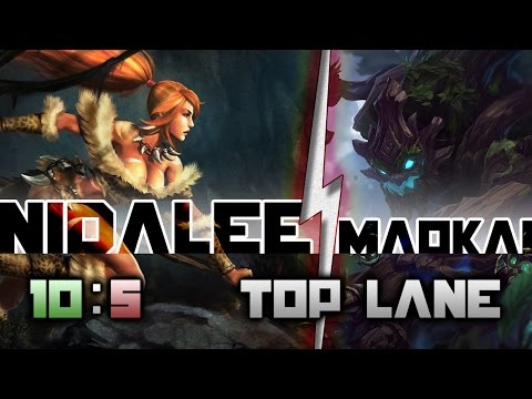 5.5 RF Legendary as Nidalee vs Maokai in the Top Lane!