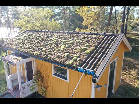 Sopa & skrapa ner mossa från tak med Taksopen TS3