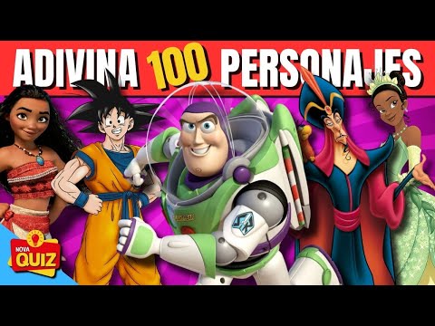 🎨🔍 ¿Puedes Adivinar Estos 100 Personajes Animados? | Quiz de Dibujos Animados 🧩✨NovaQuiz