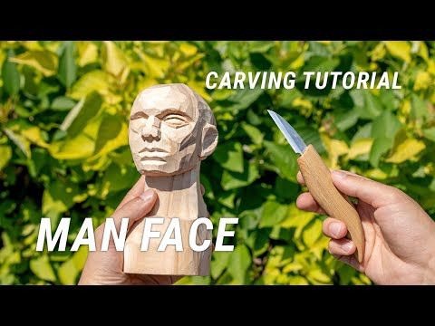 Master the Art of Carving a Man Face: Wood Carving Step-by-Step Tutorial