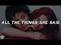 T A T U All The Things She Said Lyrics