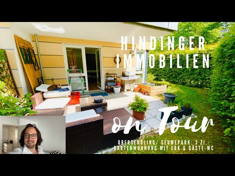 Hindinger on Tour: Neue 3 Zi.- Gartenwohnung mit schöner Einbauküche & Gäste-WC in ISARNÄHE