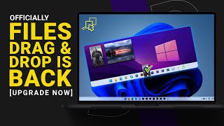 Download the video "Drag and Drop Option is BACK | How to Enable Drag and Drop into Taskbar Officially in Windows 11"
