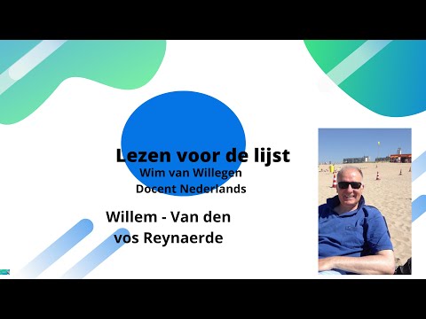 Willem - Van den vos Reynaerde 13 eeuw