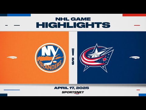 NHL Highlights | Islanders vs. Blue Jackets - April 17, 2025