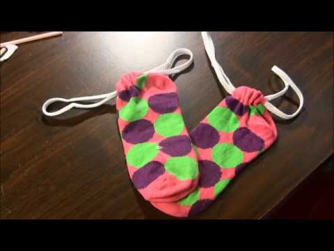 Sock Drawstring Pouch Tutorial