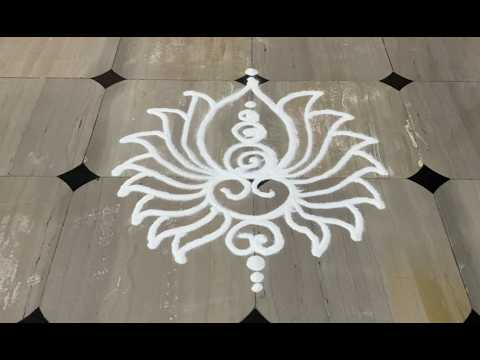 Daily Rangoli #:58 Simple & Stunning Design in minutes