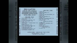 Eric Clapton   1975 06 25   Providence, RI Master