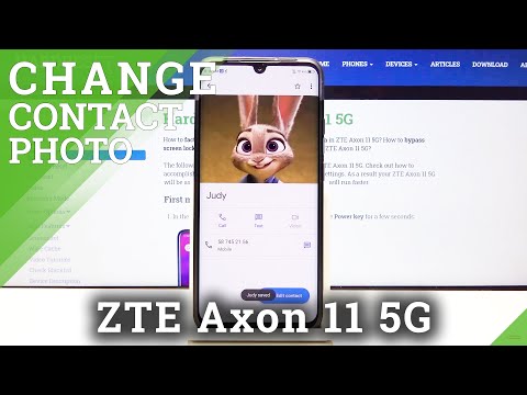 How to Add Photo to Contact in ZTE Axon 11 5G – Create Contact Profile