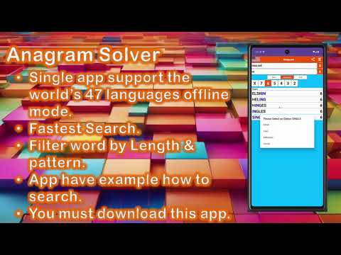 Anagram Solver: Finder, Cheat
