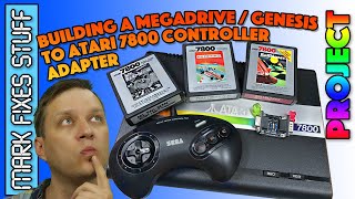 Making a Sega Megadrive Controller Adapter for Atari 7800! Full Build & Games Testing!