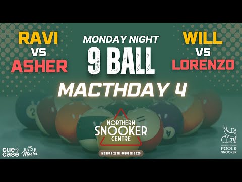 Monday Night 9-Ball League | LUUSPC Round Robin – Matchday 4 (LIVE STREAM)