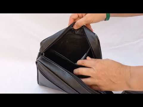 Pasta CCB Tradicional Grande Linho Preto R1929