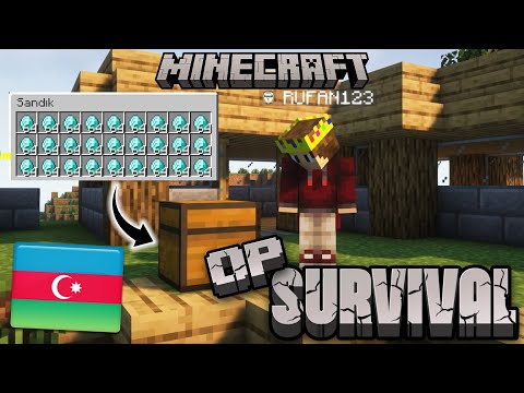 Minecraft Op Survival / Elmas set oldum Ev Tikdim!!!