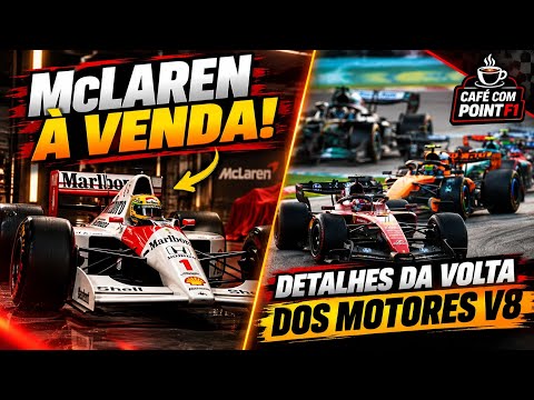 F1 COM MOTORES V8: NOVOS DETALHES! MCLAREN PŌE CARROS A VENDA! RAFA CAMARA REVELA PROBLEMA VISUAL