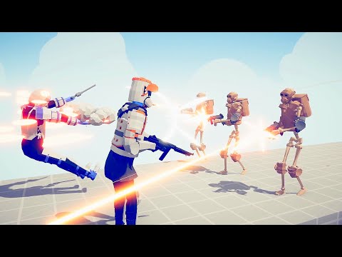 REX & CODY vs DROIDS  - Totally Accurate Battle Simulator