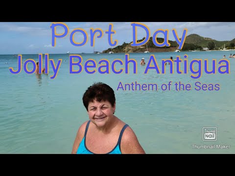 Jolly Beach Antigua/ Port Day /Anthem of the Seas