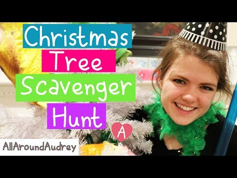 CHRISTMAS TREE SCAVENGER HUNT CHALLENGE! / AllAroundAudrey