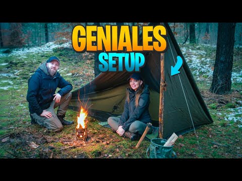 NASSKALT IM WINTERWALD – Bushcraft und neuer Tarp-Shelter