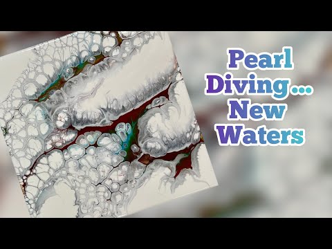344 CLOUD PEARL Diving for Pearls and the best colors, Acrylic Painting, Fluid Art Tutorial