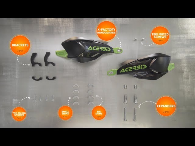 Acerbis X Factory Hand Guards Red White 5