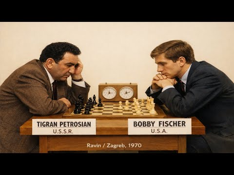 Tigran Petrosian vs Bobby Fischer - Ravinj / Zagreb,1970