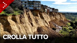 Niscemi, l'enorme frana continua a muoversi. Protezione Civile: "Situazione particolarmente critica"