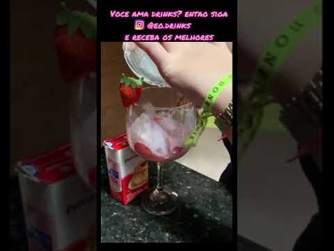 drink com ice morango e leite condensado #shorts