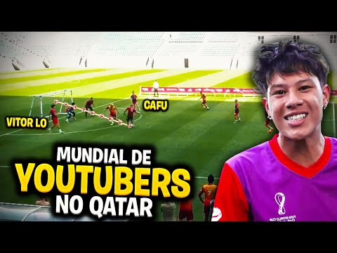 JOGAMOS EM UM ESTÁDIO DE COPA DO MUNDO!! (CAMPEONATO MUNDIAL DE YOUTUBERS NO QATAR)