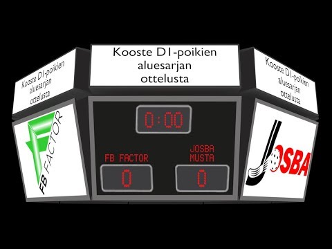D1-poikien aluesarja Joensuu FB Factor-Josba musta