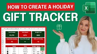 How To Create a Holiday Budget & Gift Tracker in Excel