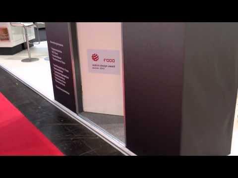 METIBA: Hannover messe 2012 Der FODO ( Fußtürklinke ) Foot Operated Door Opener