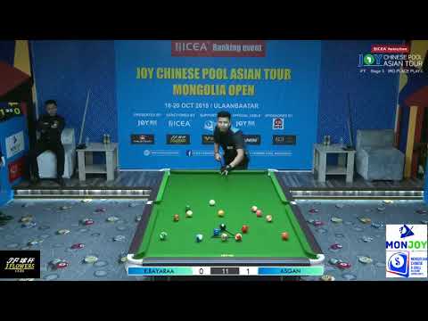 E Bayaraa VS Asgan - 3rd Place Play-Off - 2019 Joy Chinese Pool Asian Tour Mongolia Open