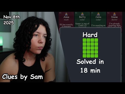 Clues by Sam 8th November 2025 answer preview