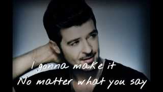 Robin Thicke - Get In My Way (Lyric Video)
