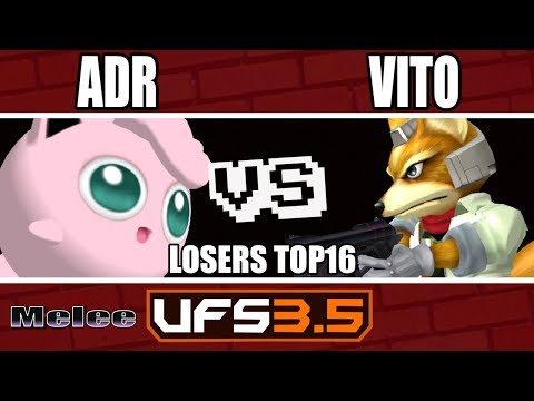 UFSmash 3.5 - Melee - ADR (Jigglypuff) VS URT|Vito (Fox) - Losers Top 16