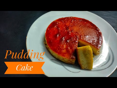 Pudding Cake Recipe Without Oven | চুলায় তৈরি মজাদার পুডিং কেক | Vanilla Cake with Caramel Pudding