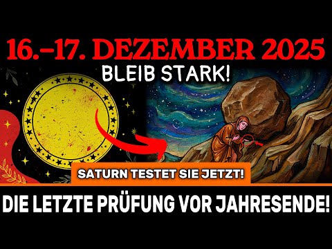 ACHTUNG! DIE LETZTE PRÜFUNG VOR JAHRESENDE! 16.–17. Dez – Sonne-Saturn testet Ihre STÄRKE!