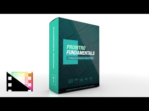 ProIntro Fundamentals - Introductory Titles for Final Cut Pro X - Pixel Film Studios