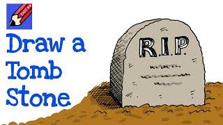 How to Draw a Tombstone Real Easy