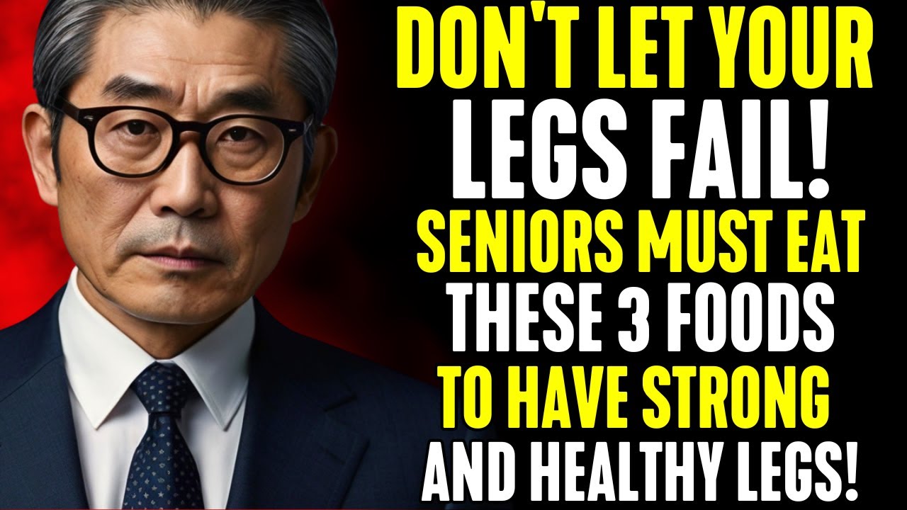 THE LEGS BECOME WEAK FIRST! Eat THESE 3 FOODS to keep them STRONG.