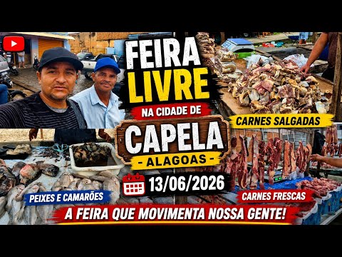 Feira livre na cidade de Capela-Alagoas 13/06/2026