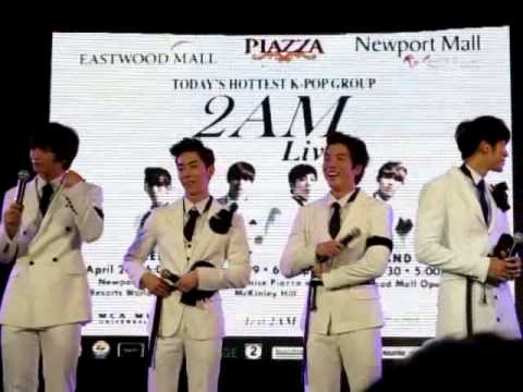 2AM Kkap Chang Min and Seulong at the Eastwood Grand Showcase.avi