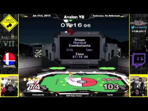 Avalon VII - ProsmasherTim (Zelda) vs Fauster (Samus) - SSBM Singles Winners R4