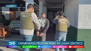 Cuatro detenidos, Carabineros frustra robo en el centro de Rancagua